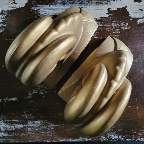 Vintage Art Deco Ram's Head Bookends, Art Deco Library Decor c. 1930s - Picture 6 of 11